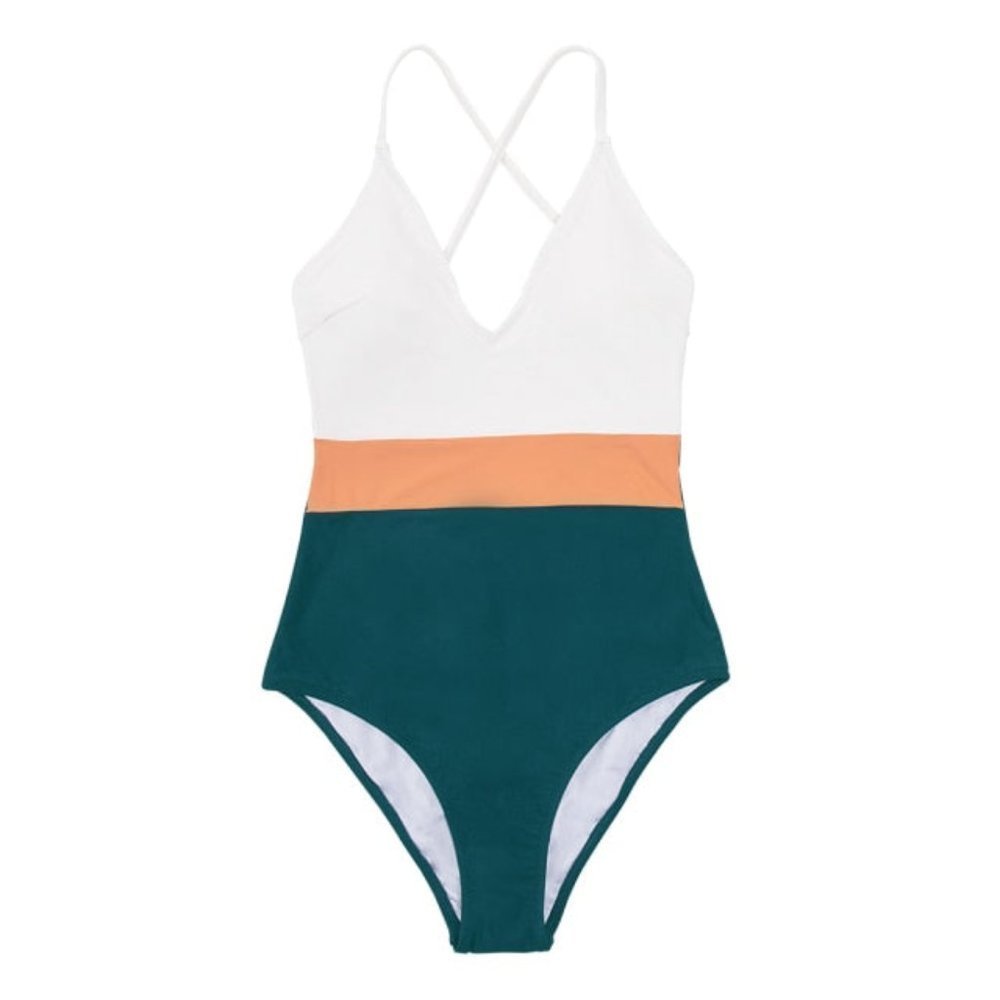 🔆🔆CROSS BLOCK ONE PIECE BATHING SUIT🔆🔆